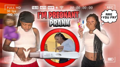 Im Pregnant Prank On My Sister She Got Mad 👶🏽 Youtube