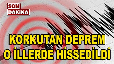 Korkutan Deprem O Illerde Hissedildi Bolu Takip Gazetesi Bolu