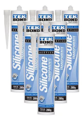 Silicona Acetica Transparente X6 Uso General 280g Tekbond Mm