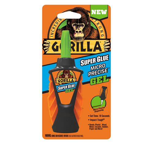 Gorilla Super Glue Micro Precise Gel 55 Gram Bottle