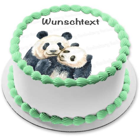 Panda eßbar Tortenaufleger Party Deko personalisiert Geburtstag