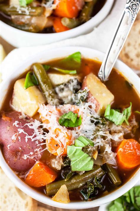 Chunky Vegetable Soup The Rustic Foodie®