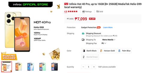 Infinix HOT 40 Pro Lands For Under Php7 5k YugaTech Philippines Tech News Reviews