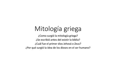 Mitología griega pptx