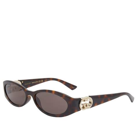 Gucci Oval Sunglasses Havanabrown Gg1660s 002 Solesense