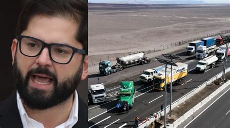 Presidente Boric v s paralización de camioneros Reafirma la