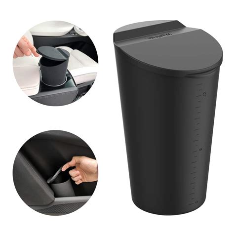 Buy Bmzx Car Trash Can With Lid Small Car Cup Holder Trash Bin Car Door