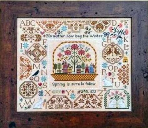 Spring Quaker By Lila S Studio Counted Cross Stitch Pattern Chart Etsy