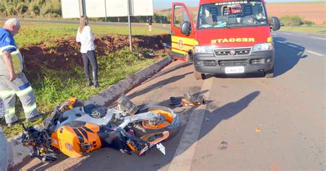 G Motociclista Sofre Acidente Na Sp Em Piracicaba E Fica Em