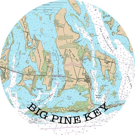 Big Pine Key Florida Keys Florida Water Map of Florida - Etsy