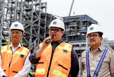 Menko Airlangga Puji Progres Pembangunan Smelter Milik Freeport