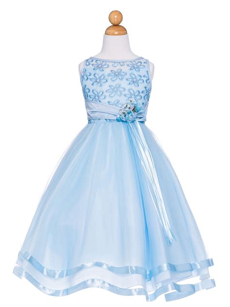 Cheap Blue Flower Girl Dresses at Michelle Ruby blog
