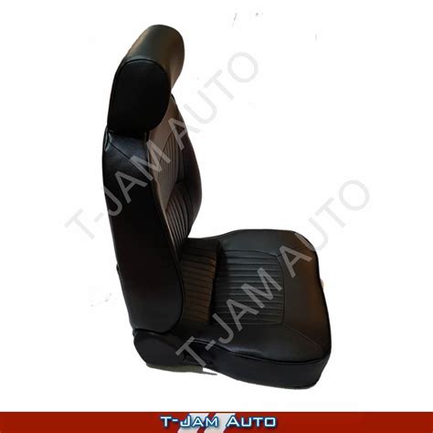 Deluxe Classic Pair 2 X Black Leather Car Bucket Seats For Chrysler Ebay