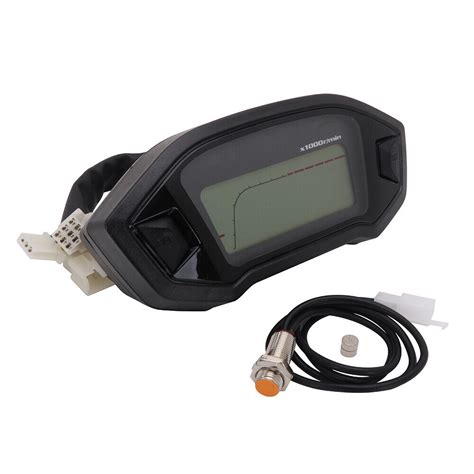 Motorcycle Lcd Digital Gauge Panel Scooter Motocross Speedometer