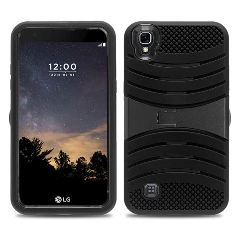 Lg Tribute Hd Case Zizo Ucase Hybrid Dual Layer W Silicon Rugged