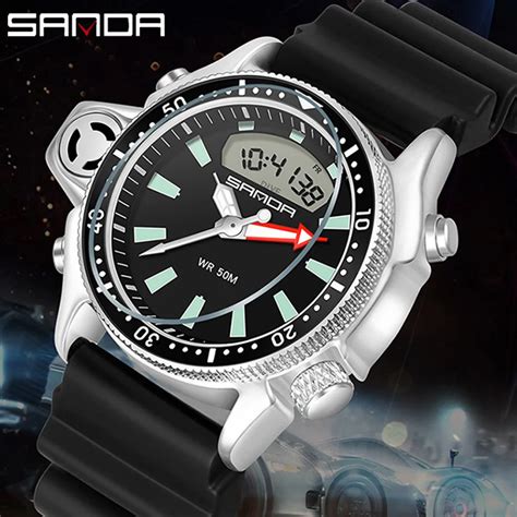 Sanda Montre Num Rique Quartz Pour Hommes Nouvelle Mode Sport