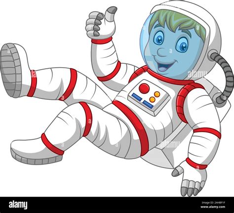 Cartoon Astronaut Giving Thumbs Up Stock Vector Image Art Alamy