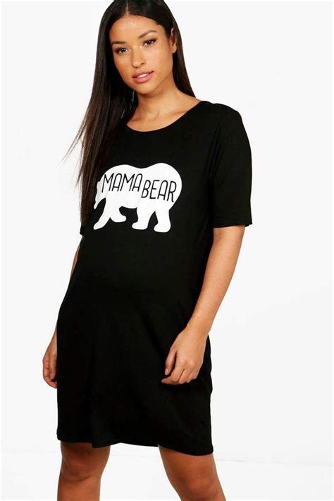 Boohoo Maternity Mama Bear Nightgown Boohoo Maternity Mama Bear Clothes