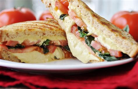 Vegan Tomato Basil Grilled Cheese Sandwich Veganosity