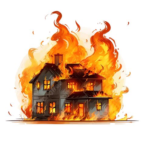 House On Fire House Fire Home PNG Transparent Image And Clipart For