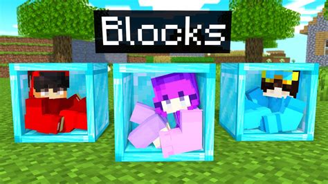 Cash Nico Zoey Trapped Inside A Block In Minecraft Youtube