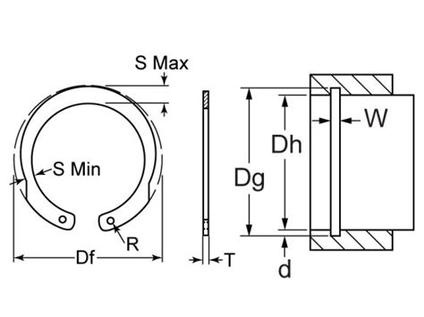 Housing Retaining Ring Inverted Internal 1 14 Steel Ph