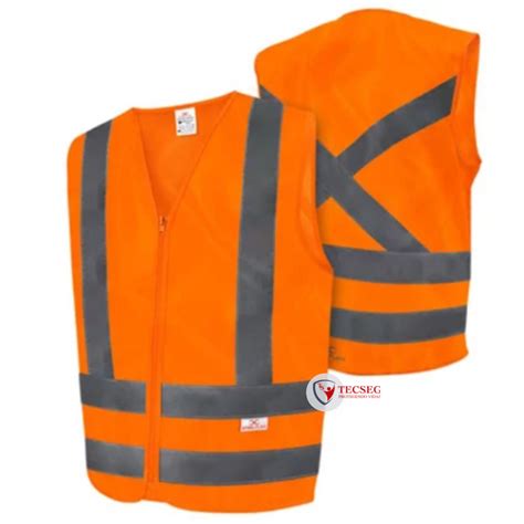 Stf Vacl Colete Refletivo Steelflex S Bolso Laranja Colete