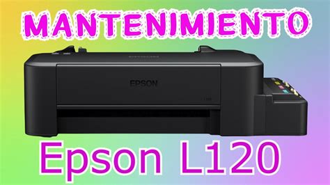 Limpieza De Cabezal Epson L Mantenimiento Youtube