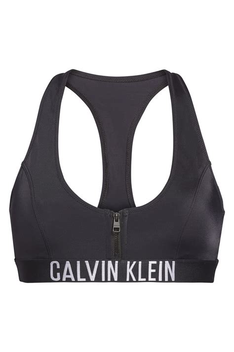 Calvin Klein Fermuar Detaylı Bikini Üst