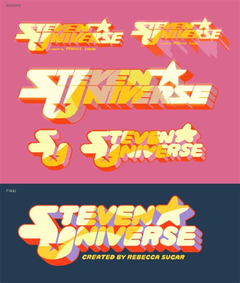 Steven Universe logo concepts! (found on the crew's tumblr) The flashy anime-esque one is ...