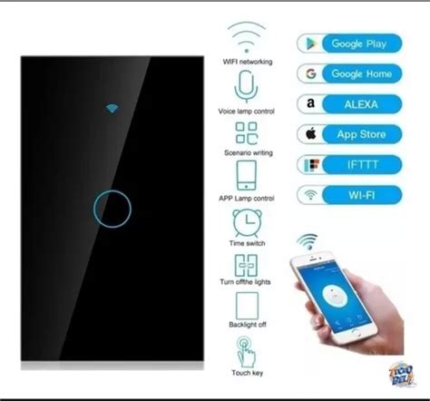 Apagador Inteligente Wifi Boton Sin Neutro Negro O Blanco