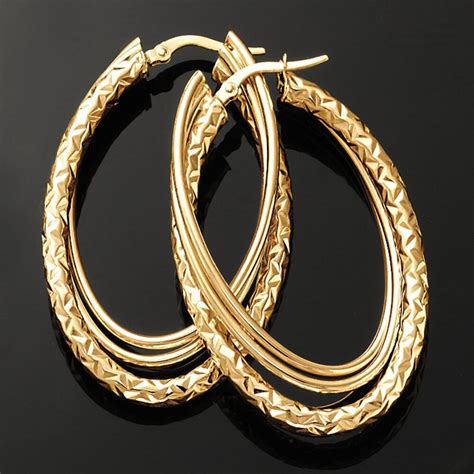 Italian 14kt Yellow Gold Triple Hoop Earrings 1 34 Ross Simons