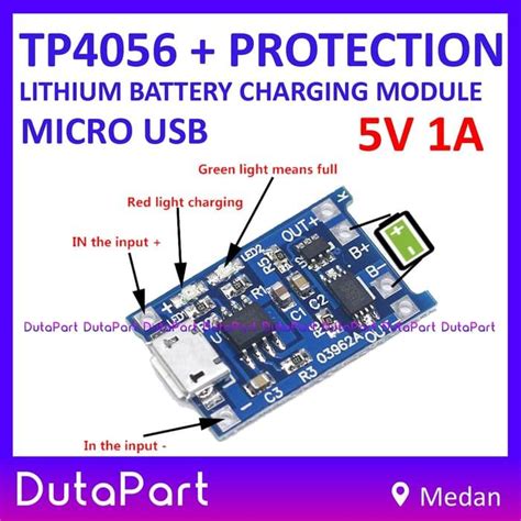 TP4056 Li Ion 18650 Battery Charger Module Pinout 57 OFF