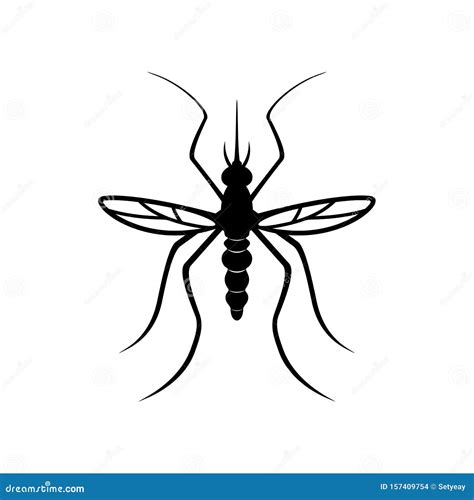 Mosquito Logo Design Vector Illustration. Mosquito Design Template Stock Illustration ...