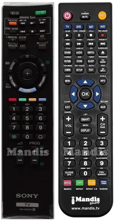 Mandis Sony RM ED 035 Replacement Remote Control Instructions