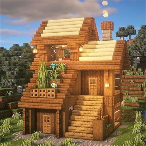 Pin By Salty Honey On Minecraft In 2024 Minecraft Cottage Easy Minecraft Houses Minecraft Houses