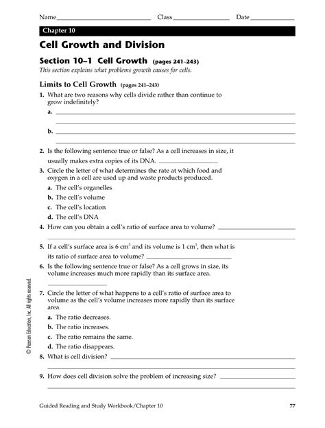 Chapter 10 Cell Growth And Division Se — db-excel.com