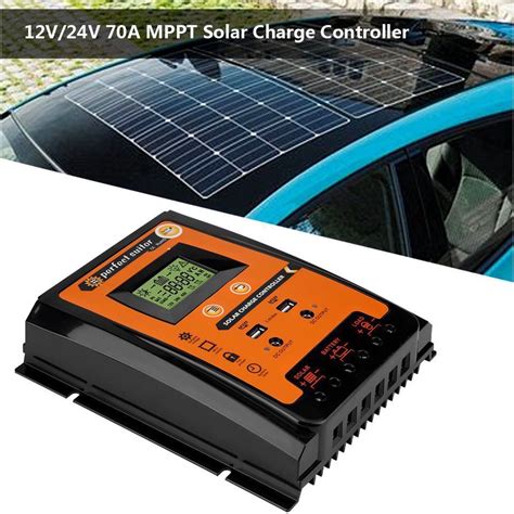 PowMr Pwm 30a 50a 70a Solar Charge Controller 12v 24v Dual Usb