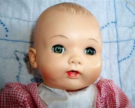 Vintage Rubber Doll Made By Effanbee Crystal Blue Sleep Etsy