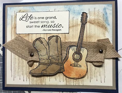 Country/Western/Music theme card