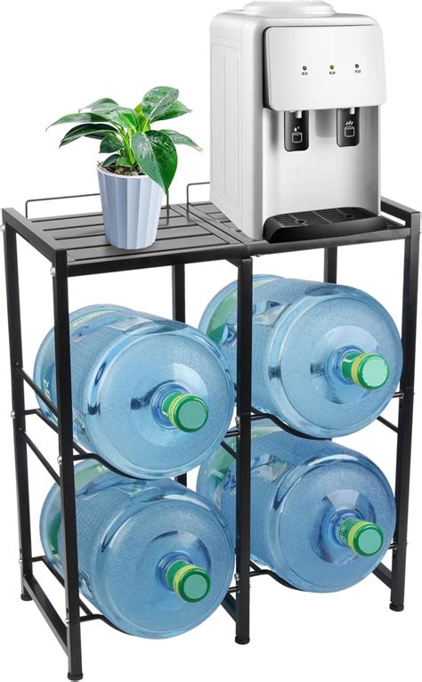 3 Tier Water Bottle Holder For 5 Gallon Water Stand 4 Tray Heavy Duty