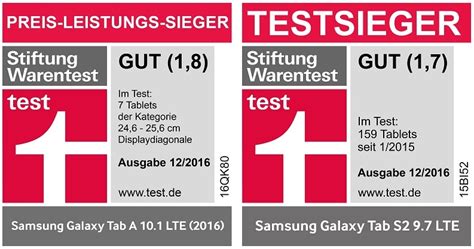 Stiftung Warentest Spitzenwerte Für Samsung Tablets Samsung Germany