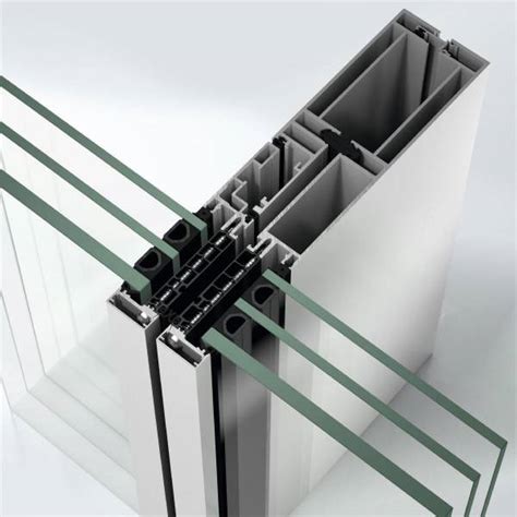 Aluminium Unitized façade Curtain walling AF UDC 80 CV Schueco UK