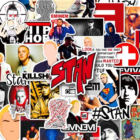 Eminem Series Hiphop Rapper Singer Stickers Pcs Set Diy Fashion