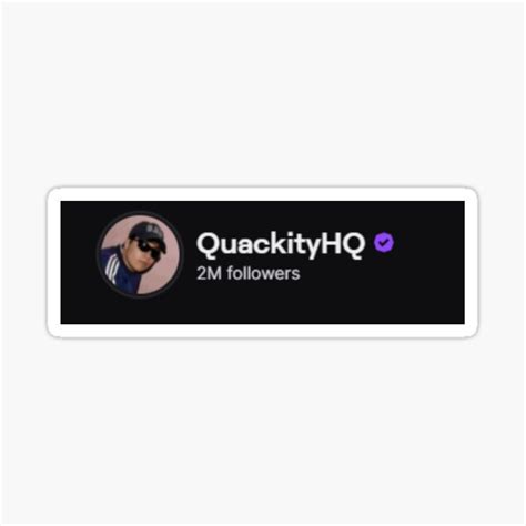 Quakity Quackity Quackityhq Sticker For Sale By VintagePrada