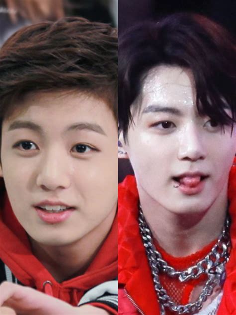 Then Vs Now Bts Jungkooks Fiery Transformation Over The Years