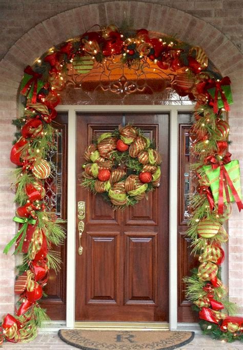 28 Diy Christmas Front Door Decoration For Awesome Home Ideas Christmas Door