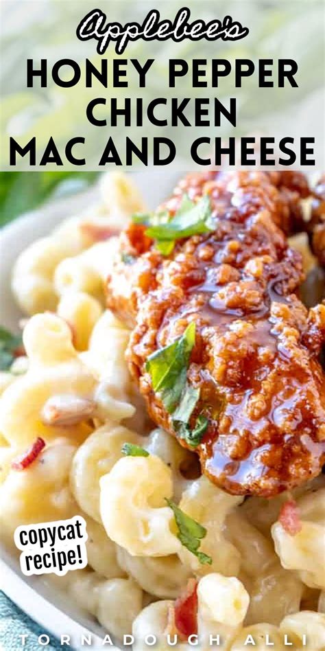 Copycat Applebees Honey Pepper Chicken Mac And Cheese Recipe Honey Pepper Chicken Mac And