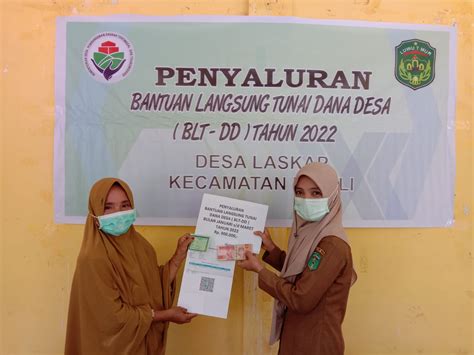 Penyaluran BLT DD Bantuan Langsung Tunai Dana Desa Bulan Oktober