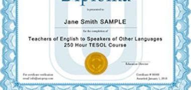 Accredited Hour Tesol Tefl Certificate